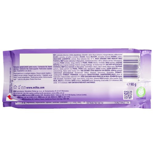Czekolada mleczna Milka 90g